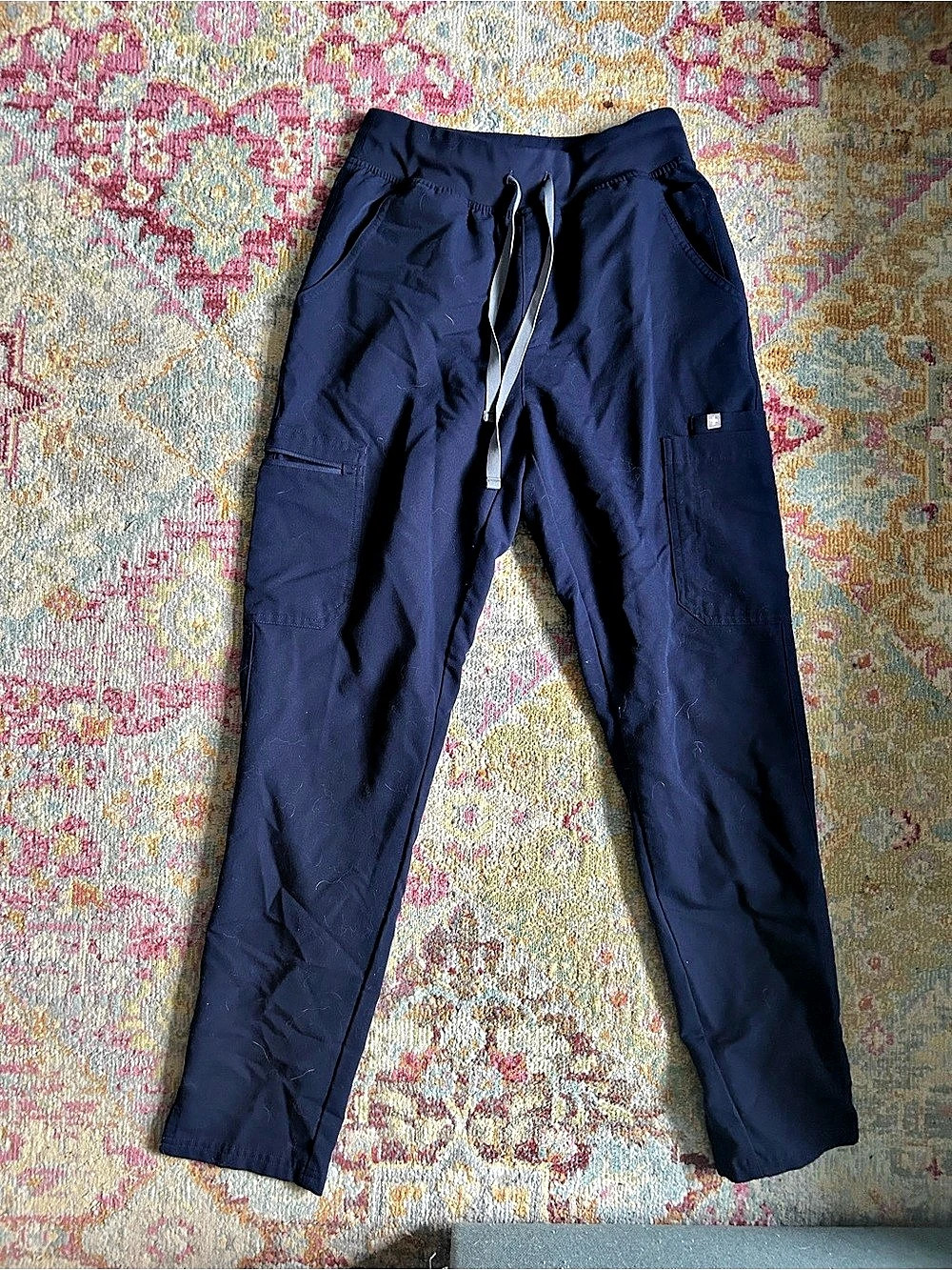 FIGS yola Slim-Fit Scrub Pants navy